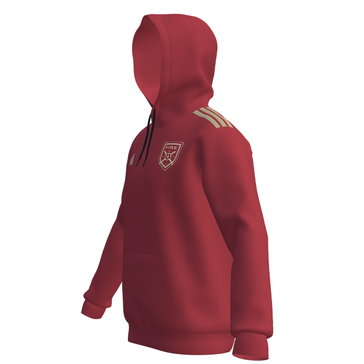 adidas Men's Custom Fire Entrada 26 Hoodie - Red