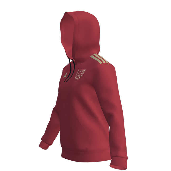 adidas Women's Custom Fire Entrada 26 Hoodie - Red