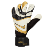 Nike Grip 3 Goalkeeper Glove - Black/White/Gold Goalkeeper   - Third Coast Soccer