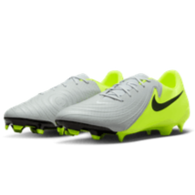 Nike Phantom GX 2 Academy FG/MG - Silver/Black/Volt Mens Footwear   - Third Coast Soccer