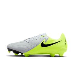 Nike Phantom GX II Academy FG/MG - Silver/Black/Volt Mens Footwear - Third Coast Soccer