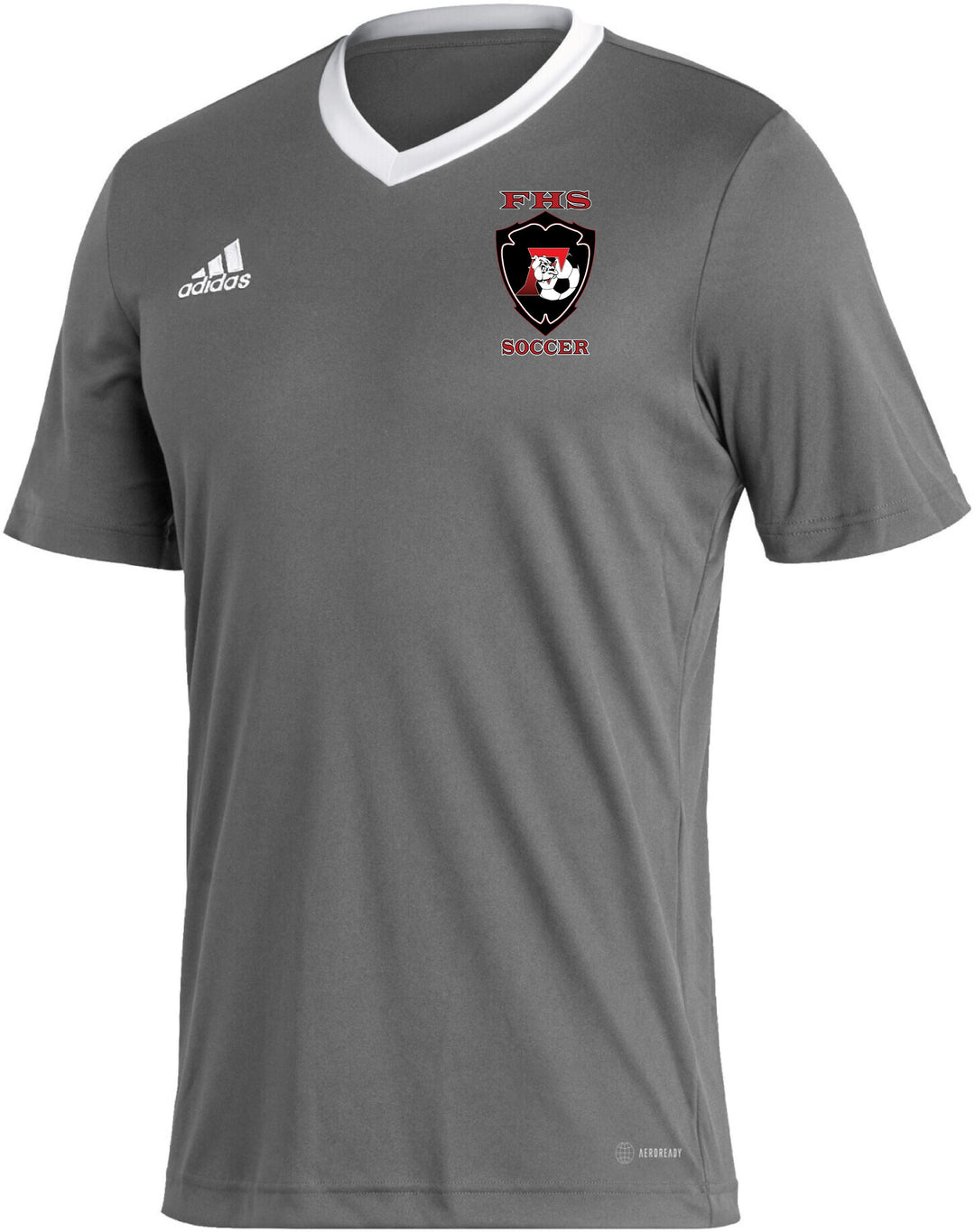 adidas FHS Men's Entrada 22 Training Jersey - Grey FHS 24   - Third Coast Soccer