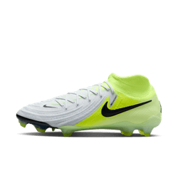 Nike Phantom Luna II Elite FG - Silver/Black/Volt Mens Footwear   - Third Coast Soccer