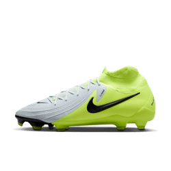 Nike Phantom Luna II Pro FG - Silver/Black/Volt Mens Footwear   - Third Coast Soccer