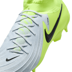 Nike Phantom Luna II Pro FG - Silver/Black/Volt Mens Footwear   - Third Coast Soccer