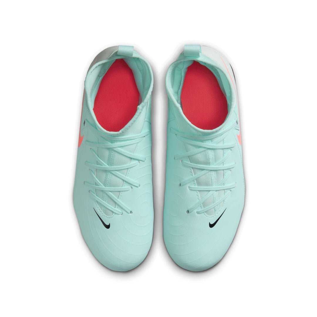 Nike Youth Phantom Luna 2 Academy FG - Mint/Red/Noir Youth Footwear - Third Coast Soccer