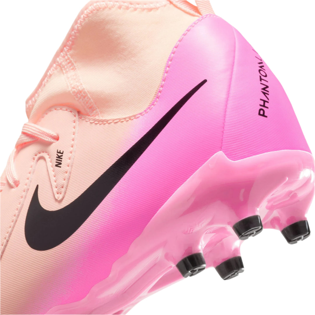 Nike Youth Phantom Luna 2 Academy FG - Crimson/Black/Pink Blast Youth Footwear - Third Coast Soccer