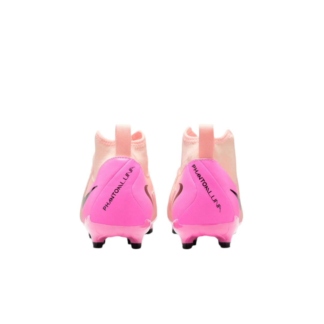 Nike Youth Phantom Luna 2 Academy FG - Crimson/Black/Pink Blast Youth Footwear - Third Coast Soccer