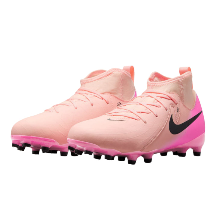 Nike Youth Phantom Luna 2 Academy FG - Crimson/Black/Pink Blast Youth Footwear - Third Coast Soccer