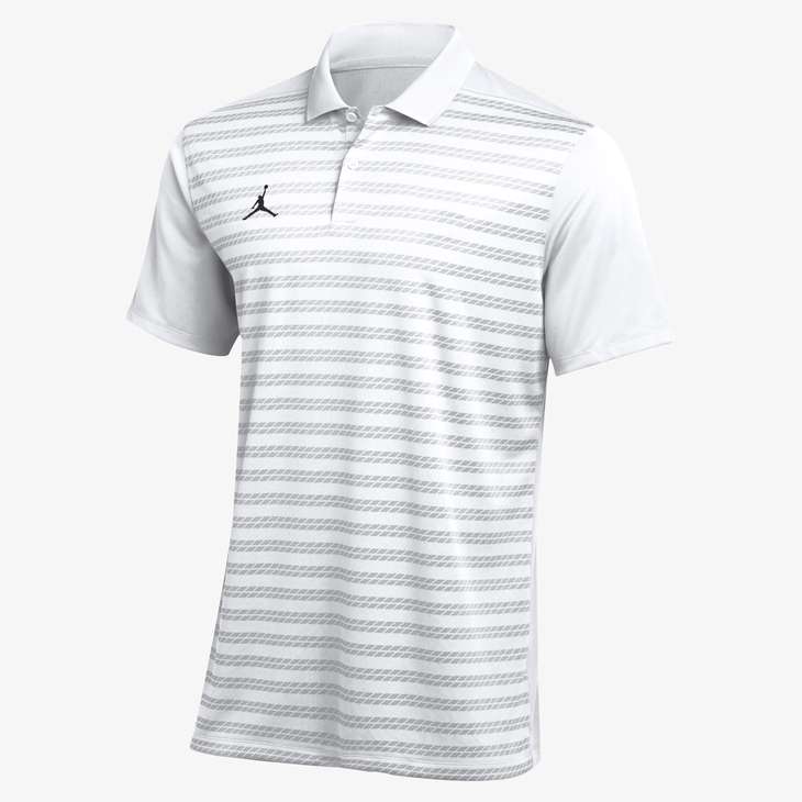 Nike Men's Dri-Fit Jordan Victory Polo - White Polos   - Third Coast Soccer