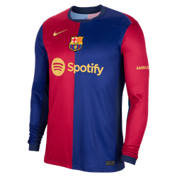 Nike FC Barcelona Home LS Jersey 24/25 Club Replica   - Third Coast Soccer