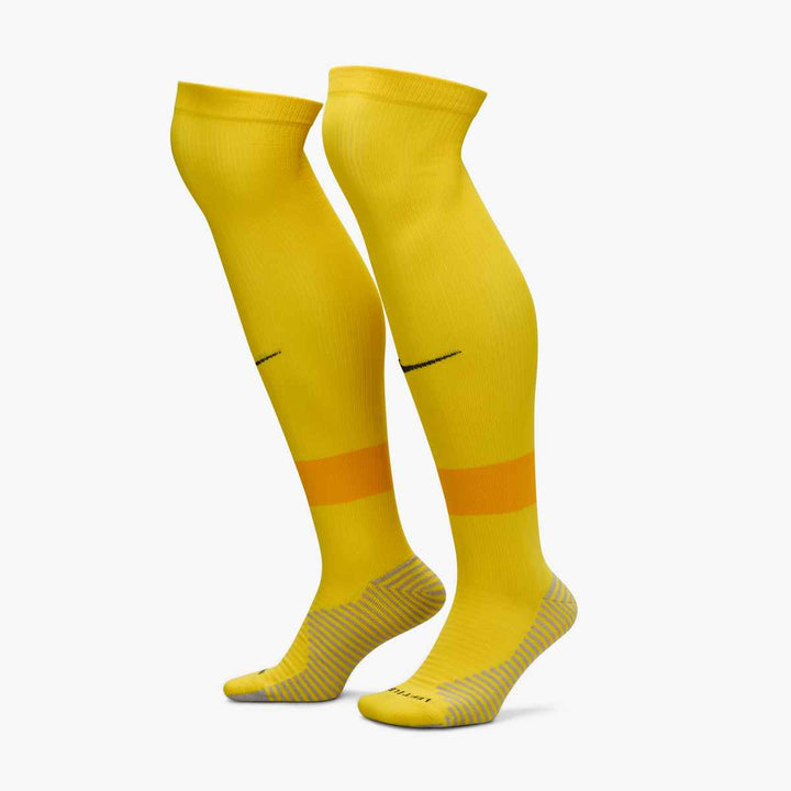 Nike Strike Knee High Soccer Socks Socks Tour Yellow/University Gold/Black XSmall - Third Coast Soccer