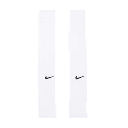 Nike Strike Dri-Fit Sleeves Shinguard Accessories White/Black Small/Medium - Third Coast Soccer