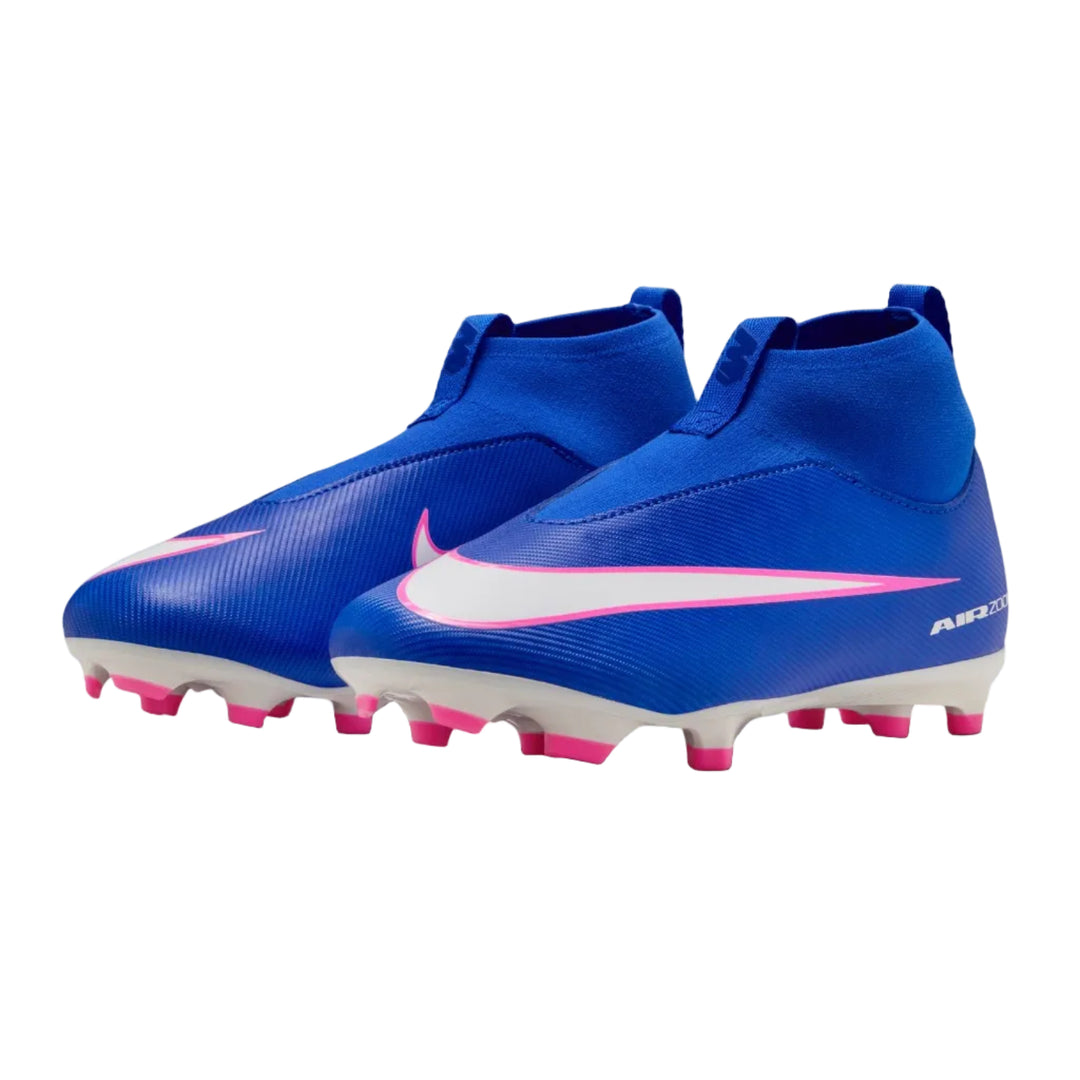 Nike Junior Mercurial Superfly 10 Academy FG - Racer Blue/White Youth Footwear - Third Coast Soccer