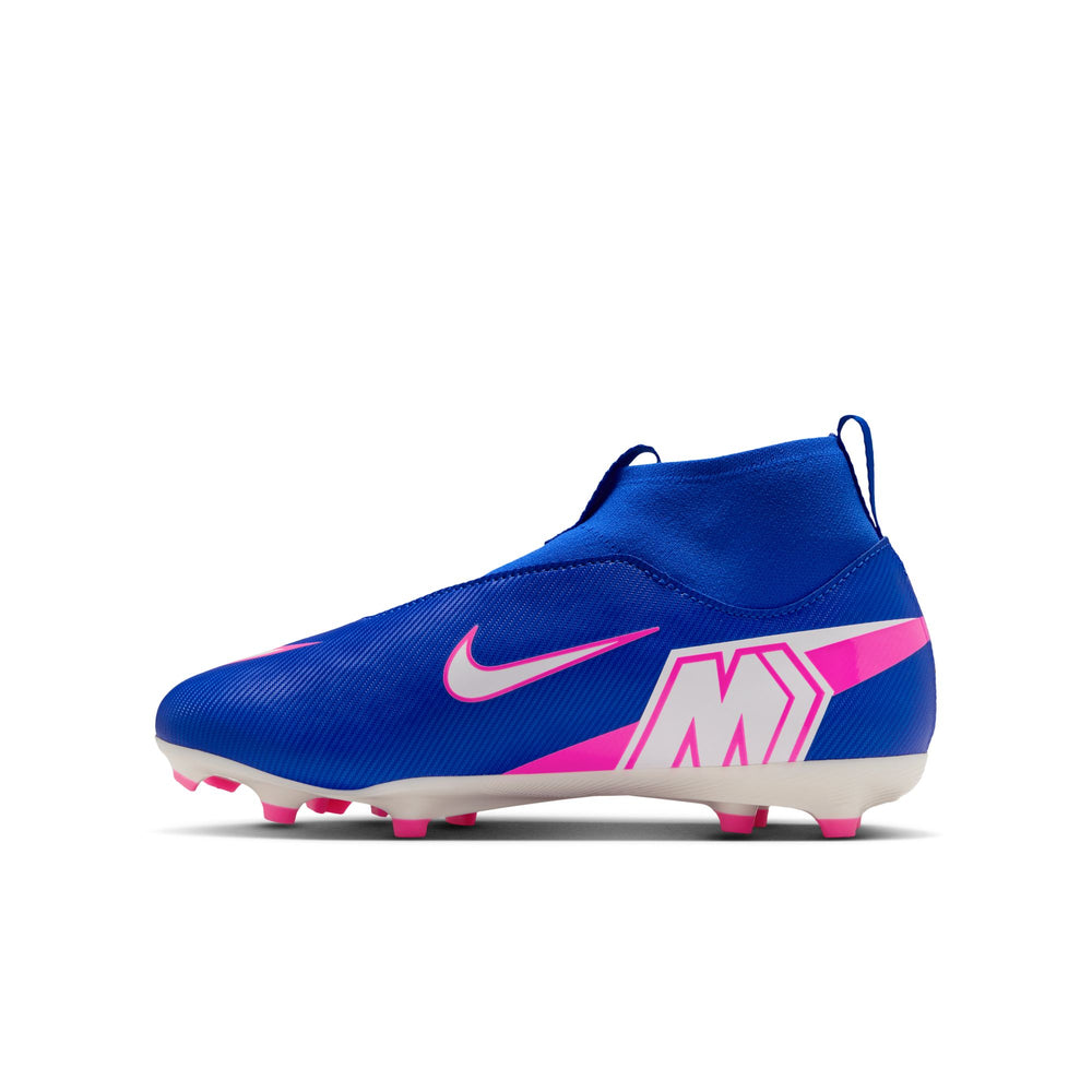 Nike Junior Mercurial Superfly 10 Academy FG - Racer Blue/White Youth Footwear - Third Coast Soccer