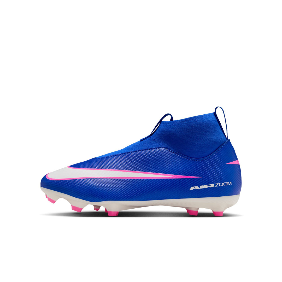 Nike Junior Mercurial Superfly 10 Academy FG - Racer Blue/White Youth Footwear - Third Coast Soccer