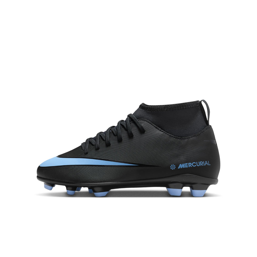 Nike Junior Mercurial Superfly 10 Club FG - Black/Blue Ice Youth Footwear - Third Coast Soccer