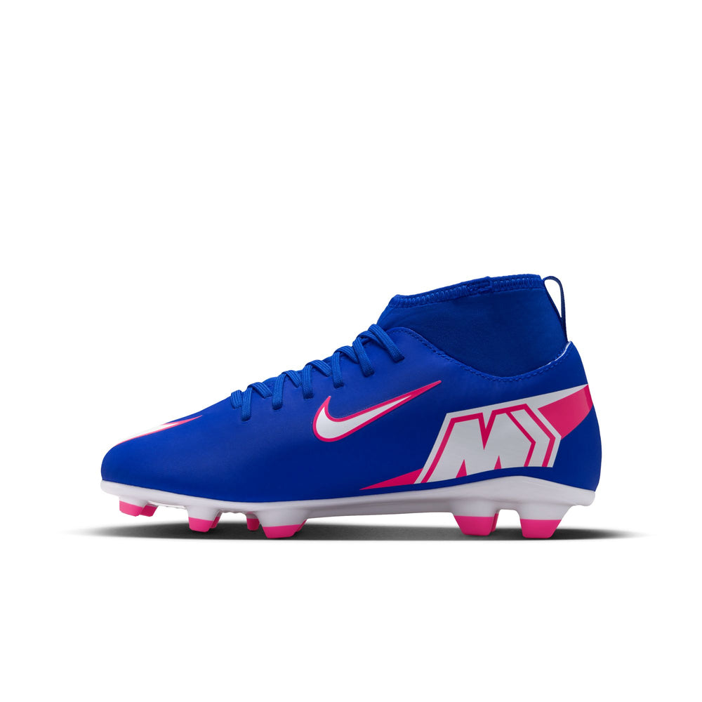 Nike Junior Mercurial Superfly 10 Club FG - Racer Blue/White Youth Footwear - Third Coast Soccer