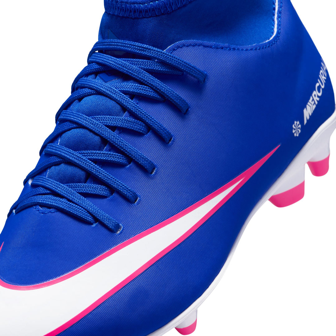 Nike Junior Mercurial Superfly 10 Club FG - Racer Blue/White Youth Footwear - Third Coast Soccer