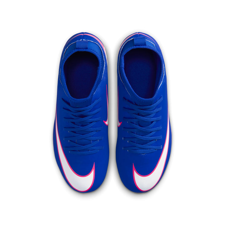 Nike Junior Mercurial Superfly 10 Club FG - Racer Blue/White Youth Footwear - Third Coast Soccer
