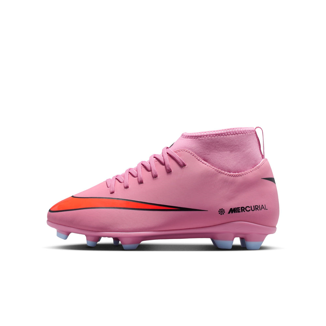 Nike Junior Mercurial Superfly 10 Club FG - Magic Flamingo/Black/Total Crimson Youth Footwear - Third Coast Soccer