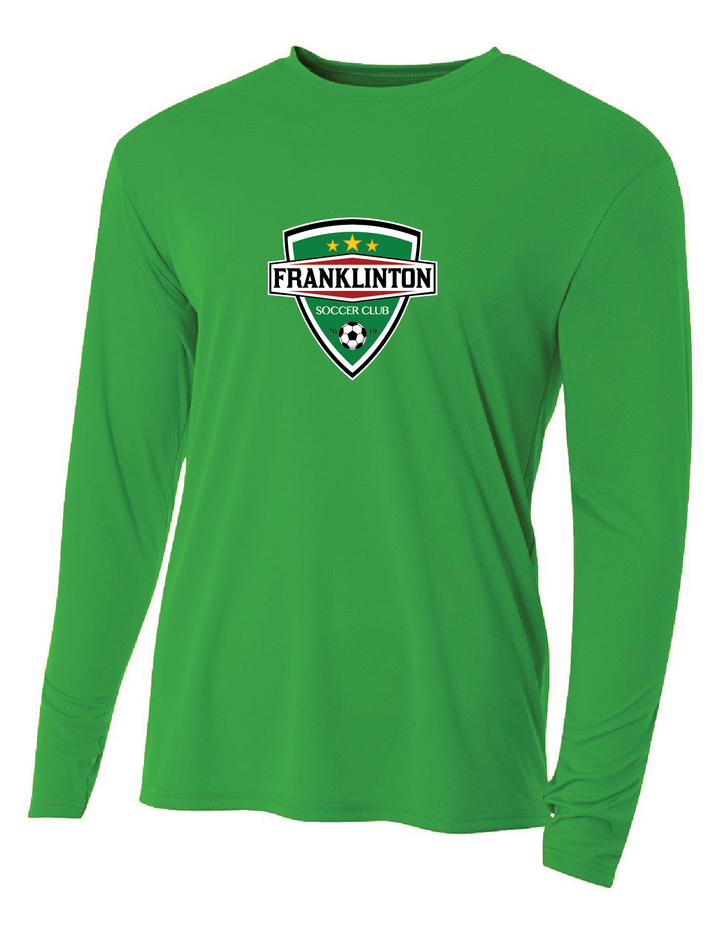 Franklinton SC Logo Long-Sleeve T-Shirt Franklinton SC Spiritwear Green Youth Small - Third Coast Soccer