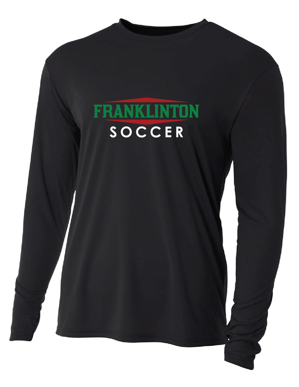 Franklinton SC Soccer Long-Sleeve T-Shirt Franklinton SC Spiritwear Black Youth Small - Third Coast Soccer