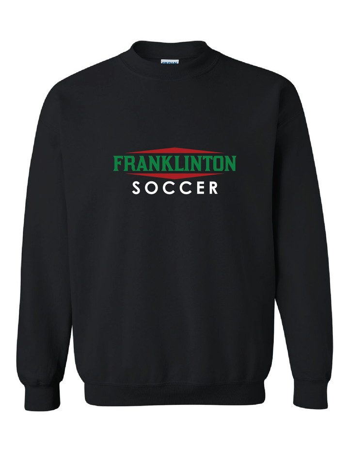 Franklinton SC Soccer Crew Neck Sweatshirt Franklinton SC Spiritwear Black Youth Small - Third Coast Soccer