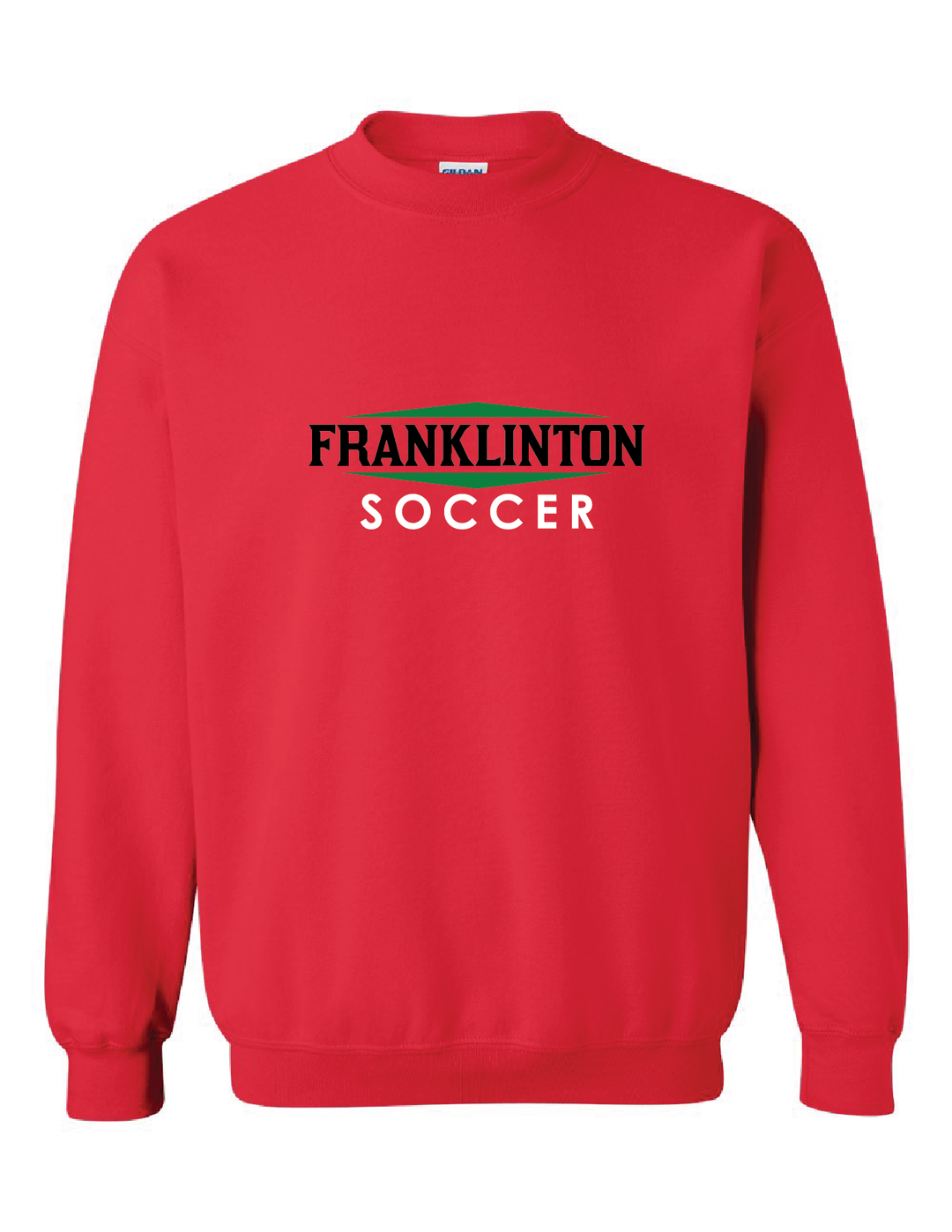 Franklinton SC Soccer Crew Neck Sweatshirt Franklinton SC Spiritwear Red Youth Small - Third Coast Soccer