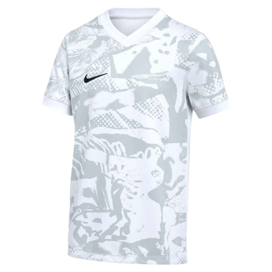 Nike Youth Precision VII SS Jersey Goalkeeper White/Pure Platinum/Black Youth Small - Third Coast Soccer
