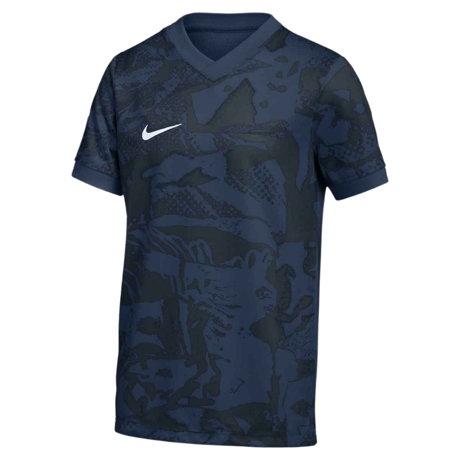 Nike Youth Precision VII SS Jersey Goalkeeper Midnight Navy/Dark Obsidian/White Youth Small - Third Coast Soccer