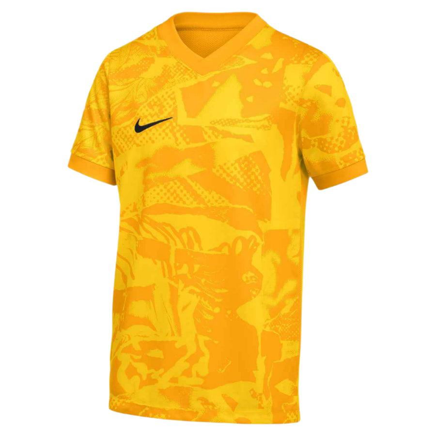 Nike Youth Precision VII SS Jersey Goalkeeper Tour Yellow/University Gold/Black Youth Small - Third Coast Soccer