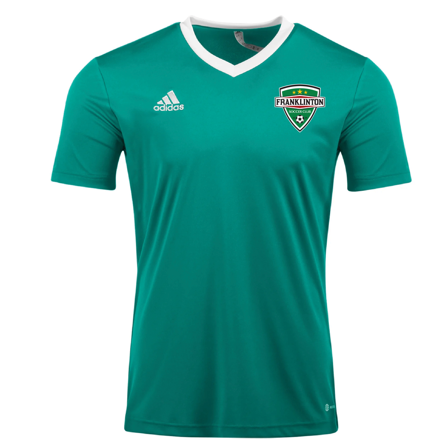 adidas Franklinton Soccer Club Men's Entrada 22 Jersey - Team Green Franklinton SC 24   - Third Coast Soccer