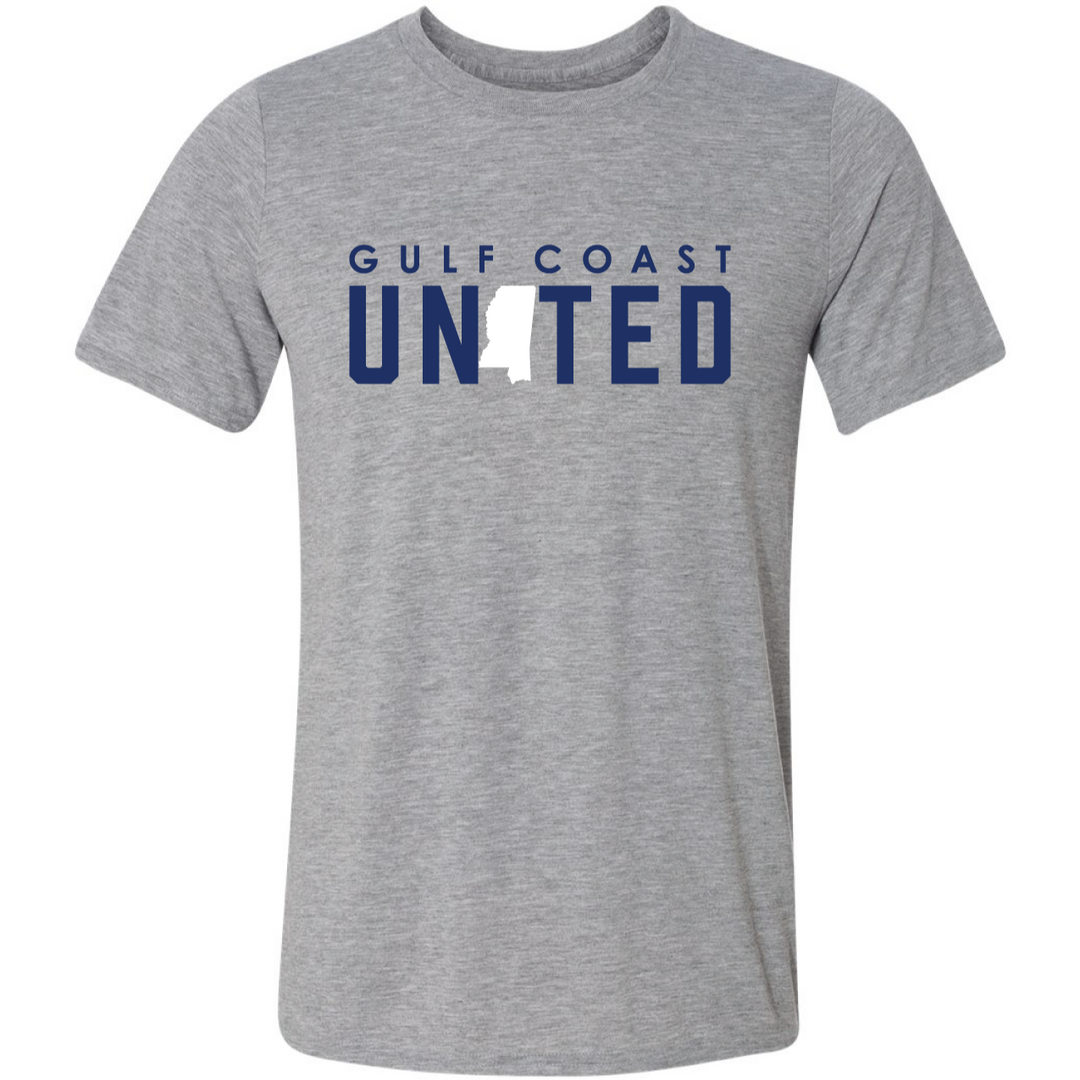 Gulf Coast United Short-Sleeve T-Shirt Gulf Coast United Spiritwear Sport Grey Mens Small - Third Coast Soccer