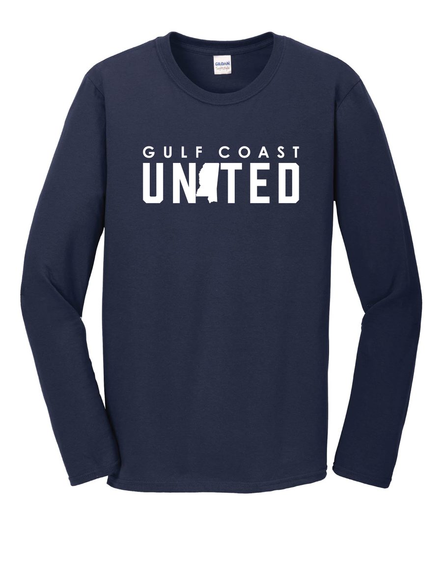 Gulf Coast United Long-Sleeve T-Shirt Gulf Coast United Spiritwear   - Third Coast Soccer