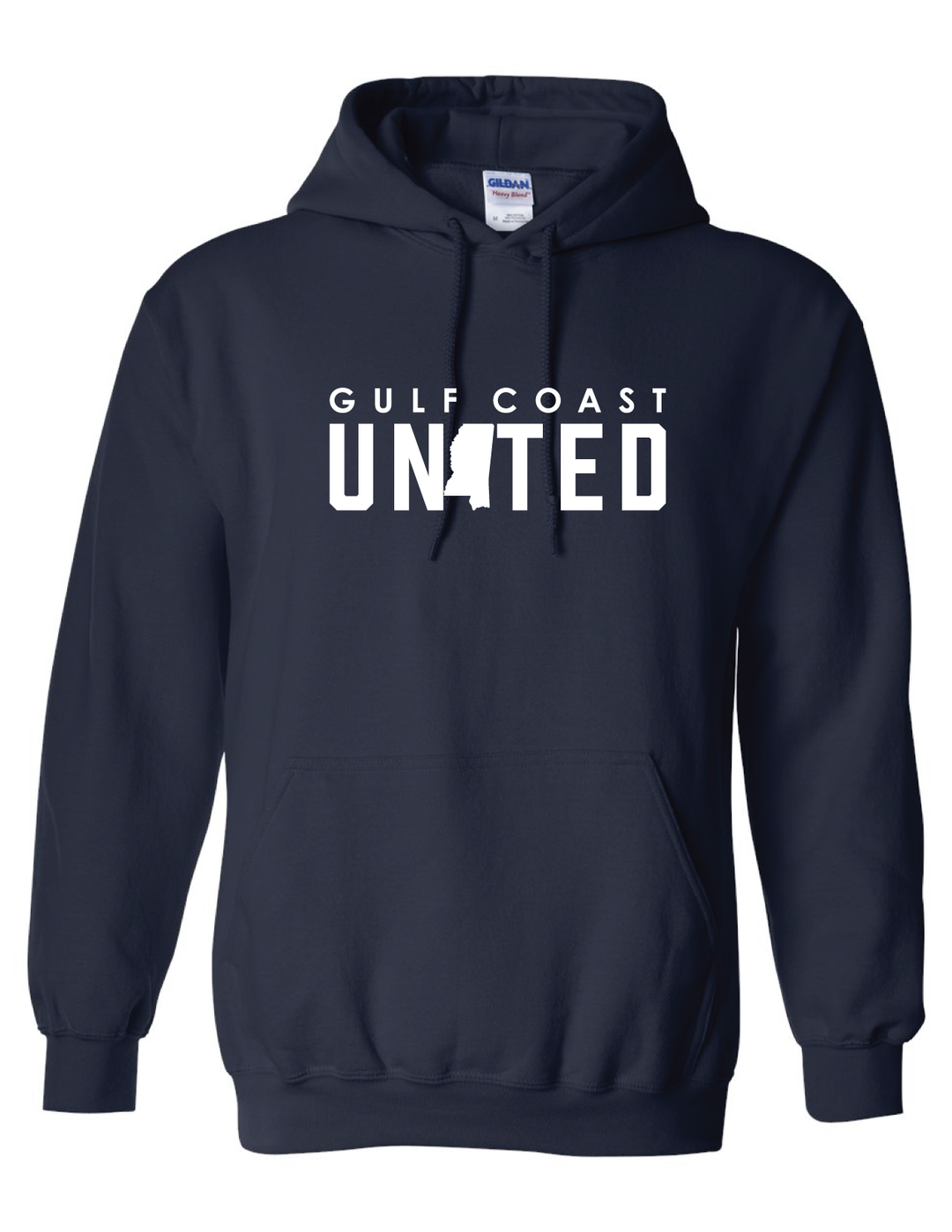 Gulf Coast United Hooded Sweatshirt Gulf Coast United Spiritwear Navy Mens Small - Third Coast Soccer