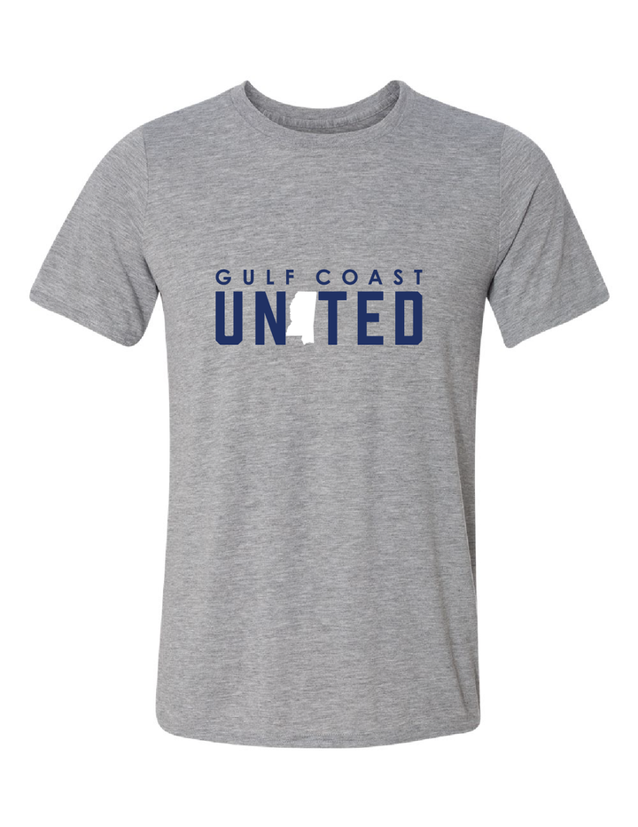 Gulf Coast United Short-Sleeve T-Shirt Gulf Coast United Spiritwear Sport Grey Mens Small - Third Coast Soccer