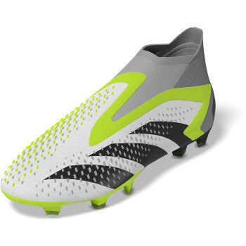 adidas Predator Accuracy+ FG - White/Black/Lucid Lemon Men's Footwear Closeout White/Black/Lucid Lemon Mens 6.5 - Third Coast Soccer
