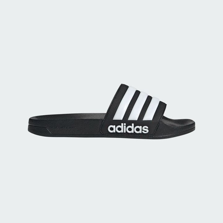 adidas Adilette Shower Slide - Black/White Mens Sandals   - Third Coast Soccer