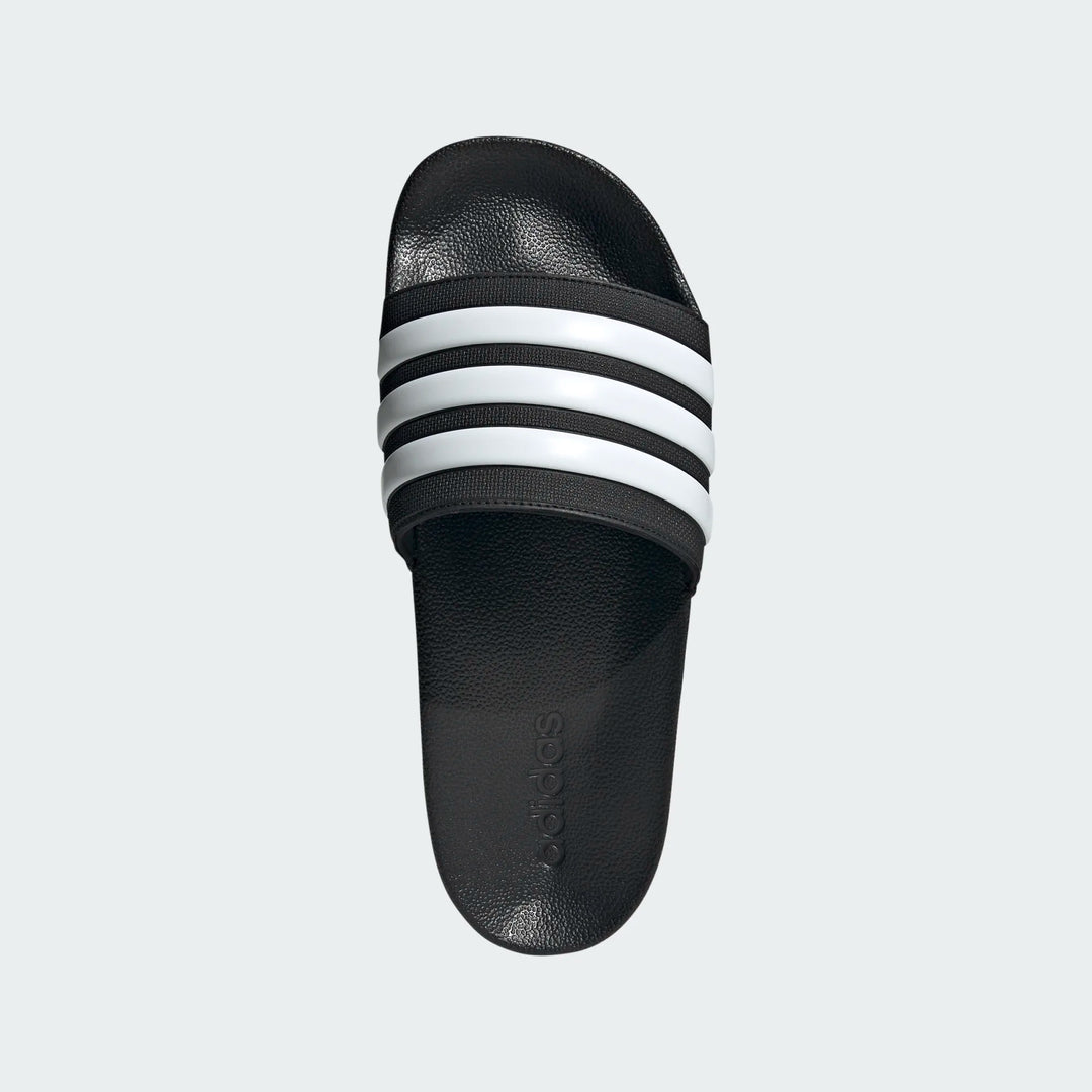 adidas Adilette Shower Slide - Black/White Mens Sandals   - Third Coast Soccer