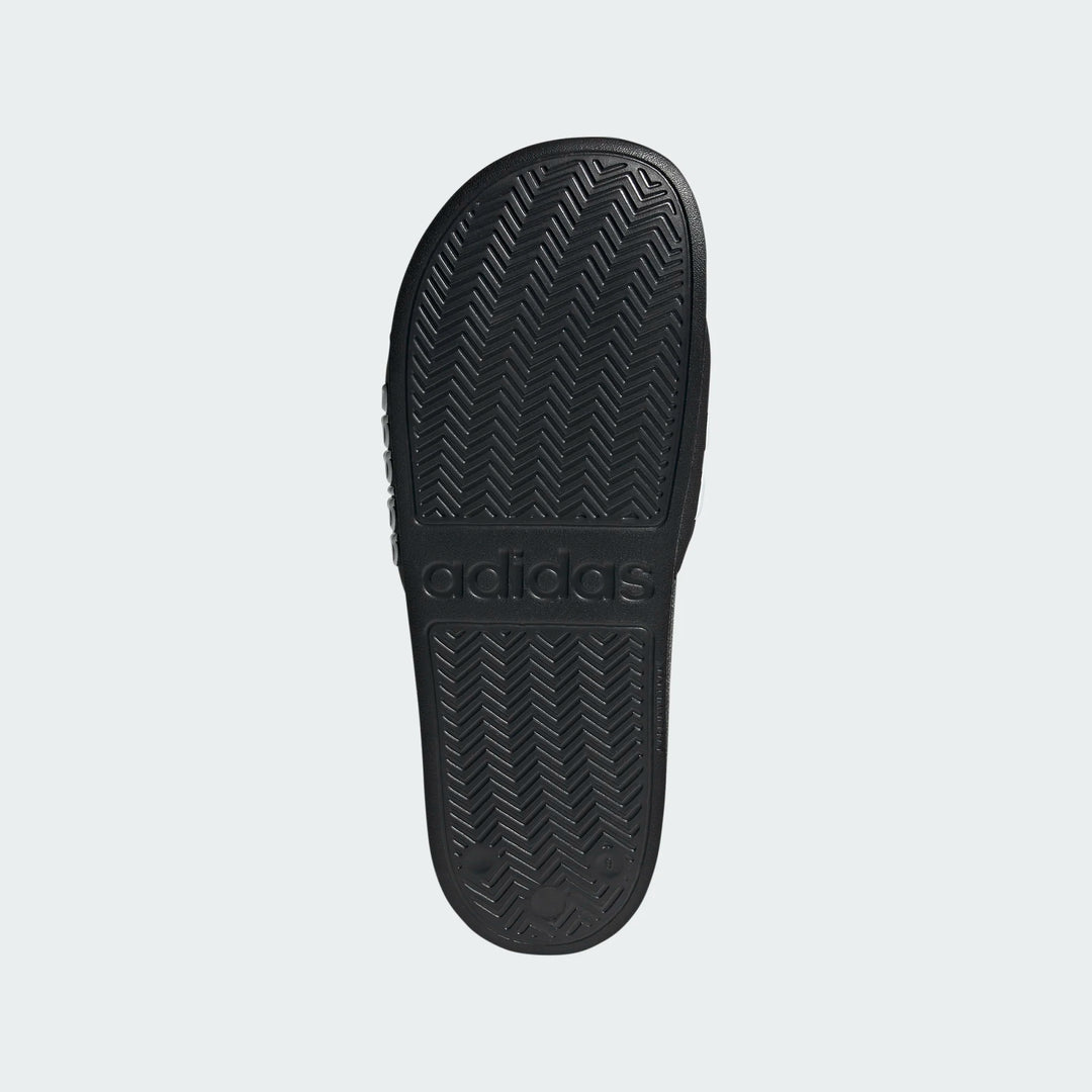 adidas Adilette Shower Slide - Black/White Mens Sandals   - Third Coast Soccer