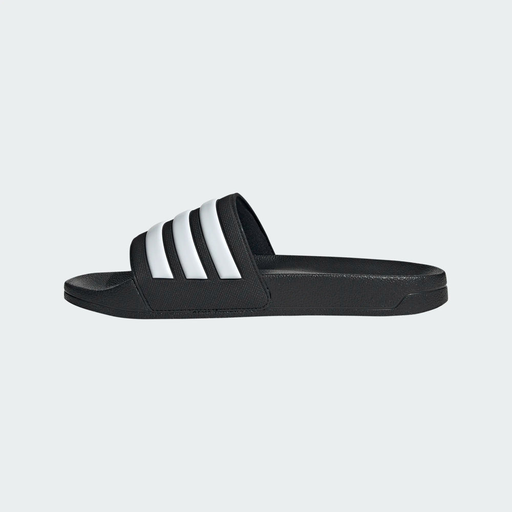 adidas Adilette Shower Slide - Black/White Mens Sandals   - Third Coast Soccer