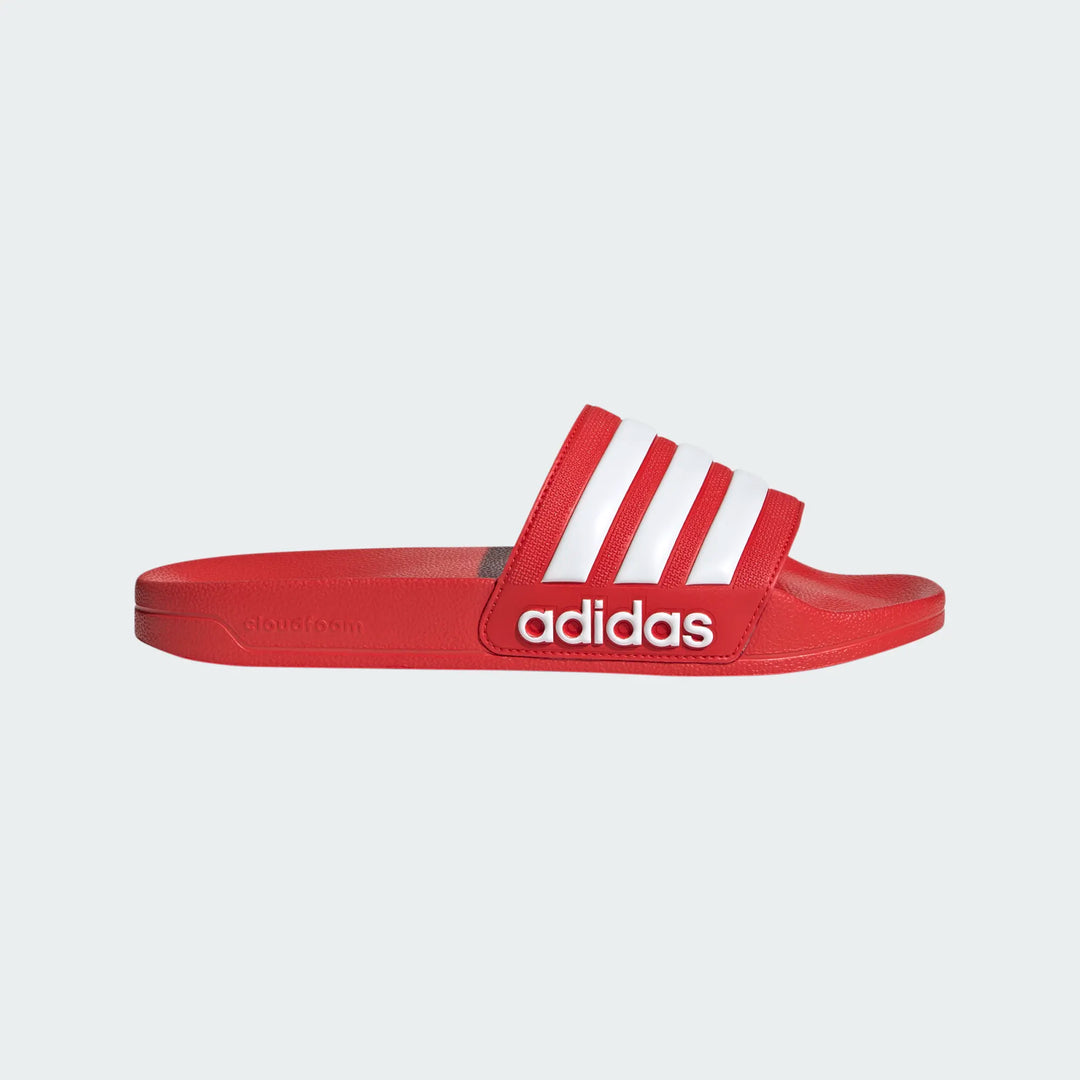 adidas Adilette Shower Slide - Red/White Mens Sandals   - Third Coast Soccer