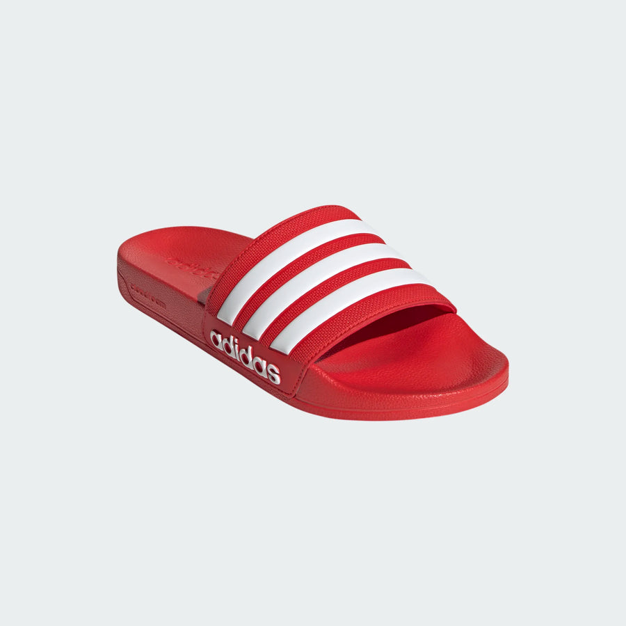 adidas Adilette Shower Slide - Red/White Mens Sandals   - Third Coast Soccer