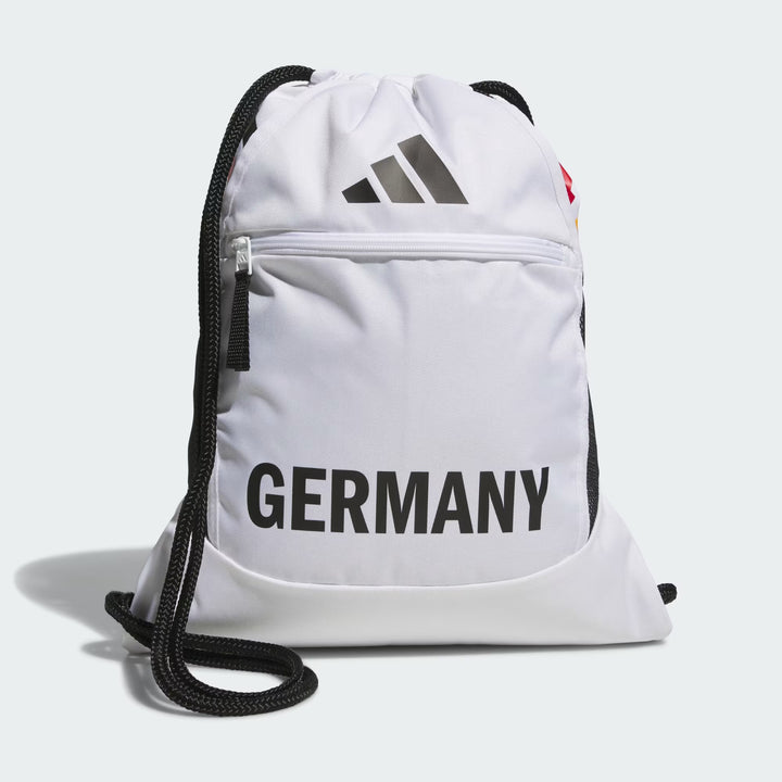 adidas Germany Stadium Sackpack Bags White/Black - Third Coast Soccer