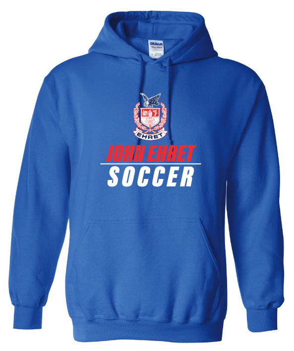 John Ehert HS Hooded Sweatshirt John Ehert HS Royal Mens Small - Third Coast Soccer