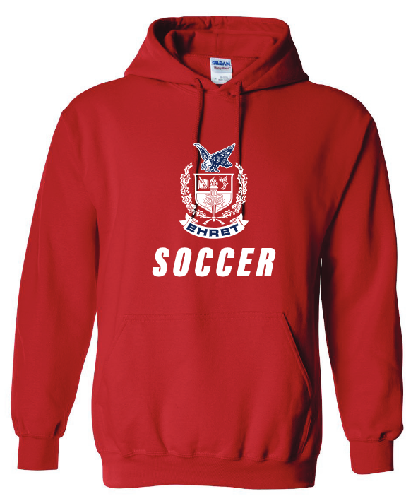 John Ehert HS Hooded Sweatshirt John Ehert HS Red Mens Small - Third Coast Soccer