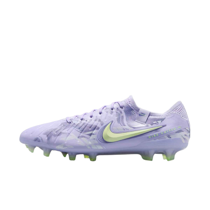 Nike United Tiempo Legend 10 Elite FG - Purple/Volt Men's Footwear - Third Coast Soccer