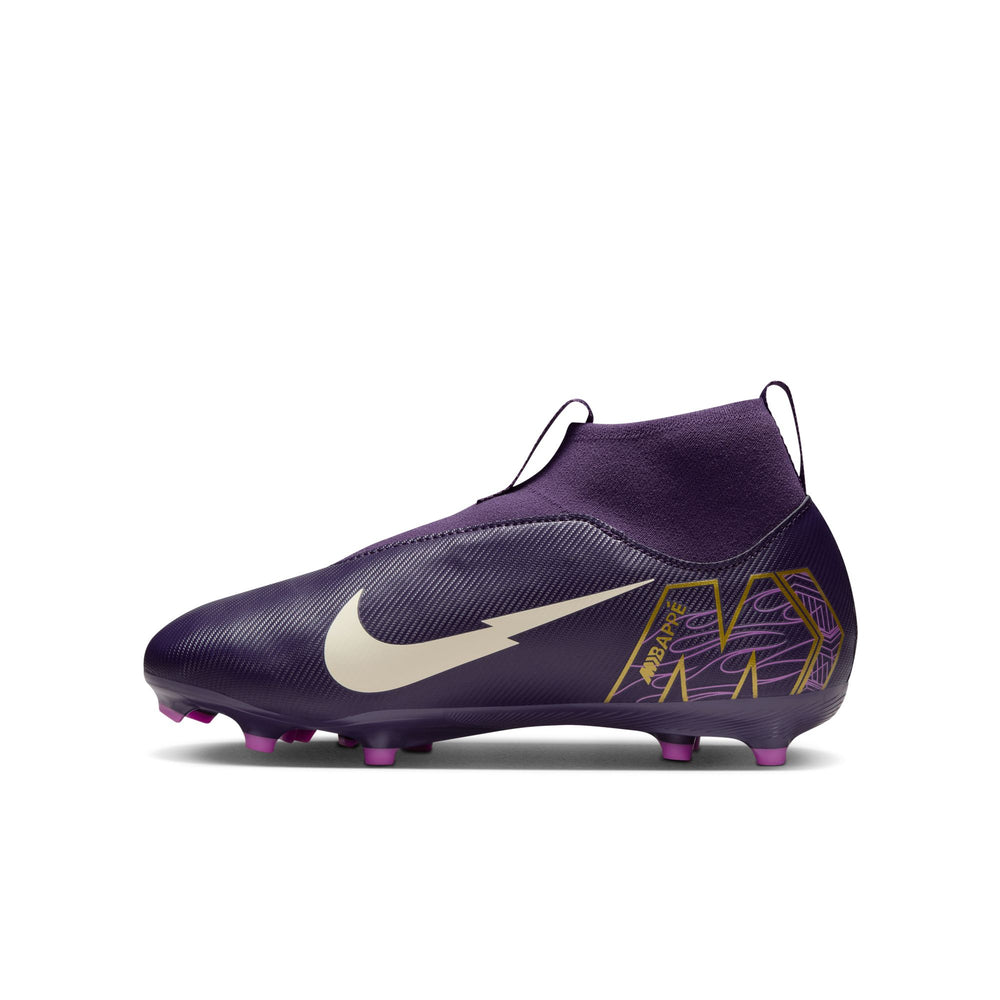 Nike Youth Mercurial Superfly 10 Mbappe Academy FG - Purple/Ivory Youth Footwear - Third Coast Soccer