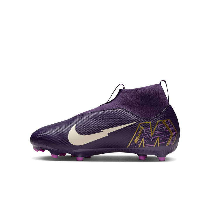 Nike Youth Mercurial Superfly 10 Mbappe Academy FG - Purple/Ivory Youth Footwear - Third Coast Soccer